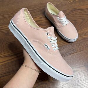 VANS Authentic Light Pink Lace Up Sneakers size M 9.5 / W 11